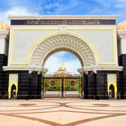 Gate of Royal Palace Istana Negara (Istana Negara), Kuala Lumpur, Malaysia